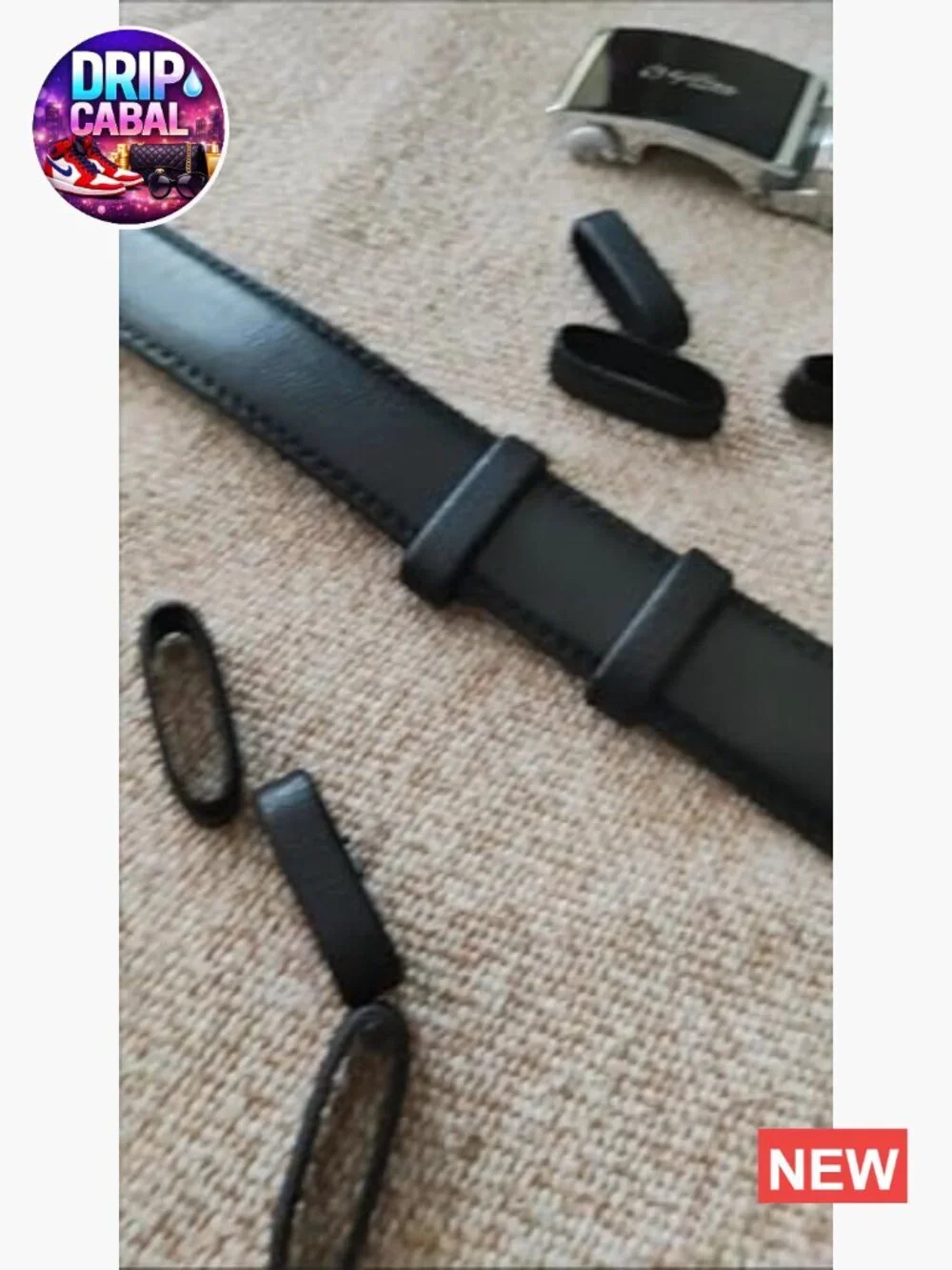 10 Pack Belt Loop Keepers TPU Plastic Leather Grain Belt Holder Straps